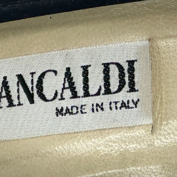 PANCALDI Vintage Designer Black Stretch FABRIC MAX COMFORT Work /DRESS Size 7B - Picture 8 of 9